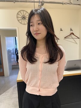 カンナ オーガニック ヘアデザイン(CANNA ORGANIC & HAIR DESIGN) ツヤストレート+韓国風レイヤーカット