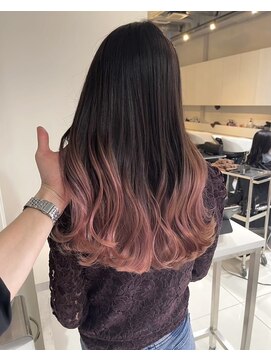 アライブ ハラジュク(ALIVE harajuku) 【ALIVE 夕貴】大人モテピンクグラデーションカラー