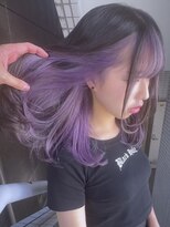 イエナ 渋谷(IENA)&nbsp;パープルインナーカラー　デザインカラー　インナーカラー