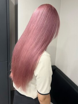 ベレーザ 渋谷(BELEZA) 9723ベビーピンクカシスレッドハイトーンカラー韓国ストレート