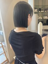 ビスコッティヘア (BISCOTTI HAIR)&nbsp;ショートラインボブ×オリーブグレージュ