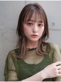 【GEEKS渋谷】アッシュグレージュ/冬カラー/ロングレイヤー/小顔