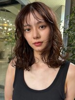 メゾンアクア 表参道(Maison ACQUA)&nbsp;＋ウェーブミディアム似合わせカットミディアムパーマボブパーマ