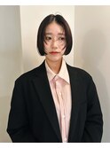 ミニボブ×顔まわりレイヤー