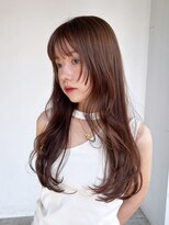 アイティーバイアルバム 下北沢店(IT by ALBUM)&nbsp;ロングおくれ毛顔周りレイヤー韓国ヘア_ba537293