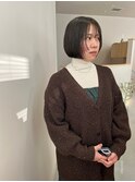 顔周り短めボブ×小顔効果