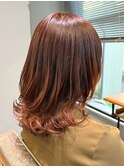 ミディアム×オレンジベージュ