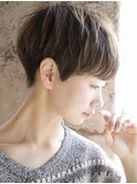 ショートカット×ひし形ショートボブ×前髪あり20代30代40代 s03