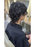 横浜★メンズウルフの縦落ちツイストスパイラルパーマ