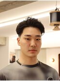MEN’S/サーフカール/刈り上げセンターパート/表参道駅/青山 