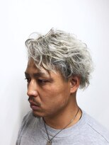 バーバーショップ テト キタヤマ(barber shop tete kitayama)&nbsp;ハイトーンシルバーアッシュ★ツーブロック