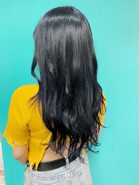 ルフレ 新宿本店1st(Reflet) 《ブルーブラック×プルエクステ》#新宿#新宿三丁目#髪質改善