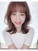 くびれカットヘア（前髪大人かわいいココアブラウン）
