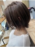 外ハネボブ×インナーカラー