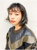 カット　パーマ　ボブ　ショート　ワンカール