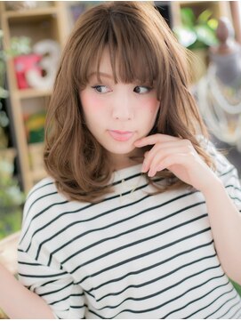 カバーヘア イヴ 戸頭店(COVER HAIR EVE) 大人ガーリー外国人風小顔アンニュイセミディc5戸頭20代30代40代