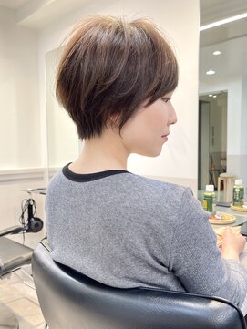 グラフ 銀座(GRAFF) くびれショート_マッシュショート_ショートボブ_グレージュ_銀座