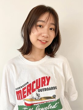 トレス(TRESS) 長めボブ　ミディアム　顔まわりカット　フェイスレイヤー　原宿