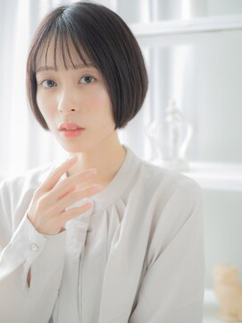 モッズヘア 越谷(mod's hair) ヘルシースタイル前下がりアッシュブラック黒髪a20代30代40代