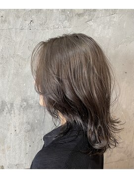 ルーツホーム(Roots Home) グレージュ×ミディアム顔周りレイヤー