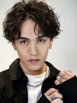 オーシャントーキョー(OCEAN TOKYO)&nbsp;波巻きパーマセンターパートツーブロックコンマバング韓国黒髪