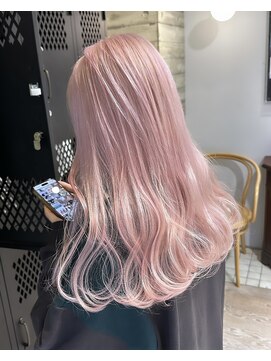 ヲタク(wotaku.) ピンクカラーホワイトピンクペールピンク暖色ハイトーンブリーチ