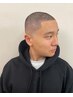 【坊主×個性を際立たせる<easy buzz>】カット+イージーパーマ[MEN'S/堀江]