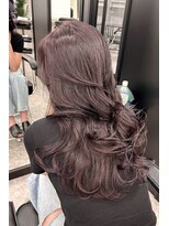 ランズ(LANDS)&nbsp;ラベンダー×レイヤーカット【韓国ワンホンヘア 大阪 梅田】