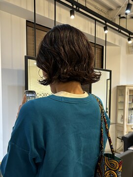 アクセント ヘアーセッション(ACCENT,HAIR SESSION) ボブパーマ/くせ毛風パーマ