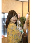 小顔前髪ワンカールレイヤーカット黒髪ネビージュボブルフ2