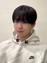 ビューエヒメ(VIEW EHIME)&nbsp;韓国風センターパートシースルーバングメンズ透明感カラー