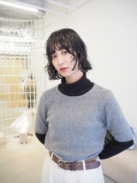 ワビ(wabi) layer bob perm