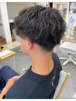 プログレス 仙台駅東口店(PROGRESS)&nbsp;Men'sスタイル/ツイストパーマ×アッシュブラック10代/20代/30代