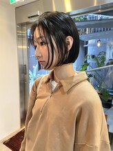 パープル(PURPLE)&nbsp;ボブ/切りっぱなしボブ/黒髪ボブ/ミニボブ