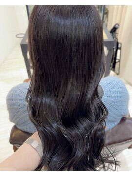 レリーアンテ 大阪梅田(Rely ante) 艶々ラベンダーベージュ 韓国風 暗髪