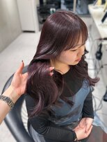 ロンドウル 熊本(Lond ulu) ウェーブミディアムメルティカラー×ブリーチなし韓国【熊本】