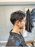アップバング×ニュアンスパーマ