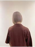 【ブリーチ２回】クリームミルクティーのミニボブ