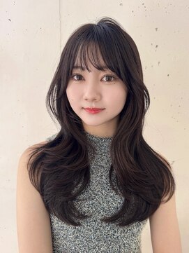 ビーチ(BEACH) グレージュブラウンカラーくびれレイヤーカット