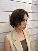 大人ボブパーマ