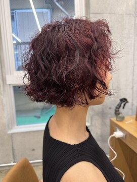 キーチェ 梅田中崎町(keych) ブリーチパーマ/レイヤーボブ[中崎町/梅田駅］