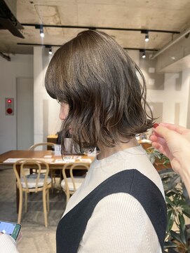 エインアンリー 明治神宮前(AIN.ANLY.) 毛先パーマ、ニュアンスパーマ、ゆるめパーマ、大人ボブ