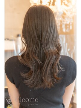 クレオメ 田町店(Cleome) ♪黒髪似合わせカットデジタルパーマ小顔ココアベージュ薄め前髪