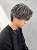 岡山メンズサロン20代30代40代ブリーチバレイヤージュシルバー