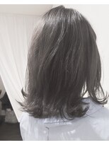 ヘアーアンドアトリエ マール(Hair&Atelier Marl) 【Marlアプリエカラー】リッチグレージュの外ハネセミディ