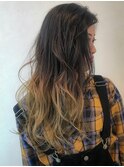 インスタで人気の透明感ある、ゆるふわヘアー