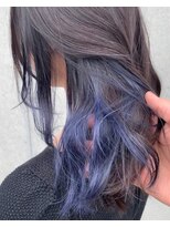 エッジ 下北沢(edge.)&nbsp;edge.下北沢　インナーカラー　ブルーアッシュ　担当相場