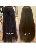 【髪質改善酸性ストレート】