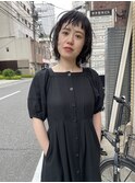黒髪ミディアムレイヤースタイル☆クロカワケンタ
