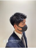 ビジネスショート×スーツ